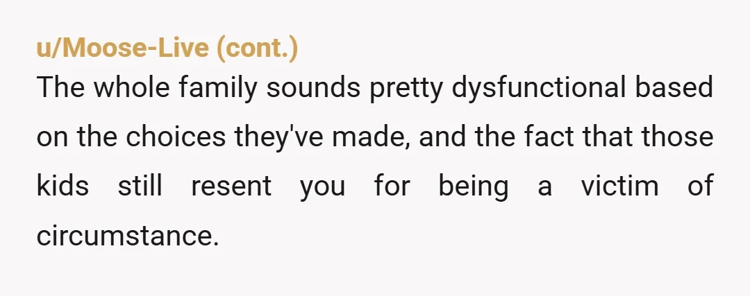 u/Tortious_Cake The gut reaction on reddit generally is to tell people to immediately cut contact, divorce, get revenge, etc. When you are the person actually living the situation, it's much...