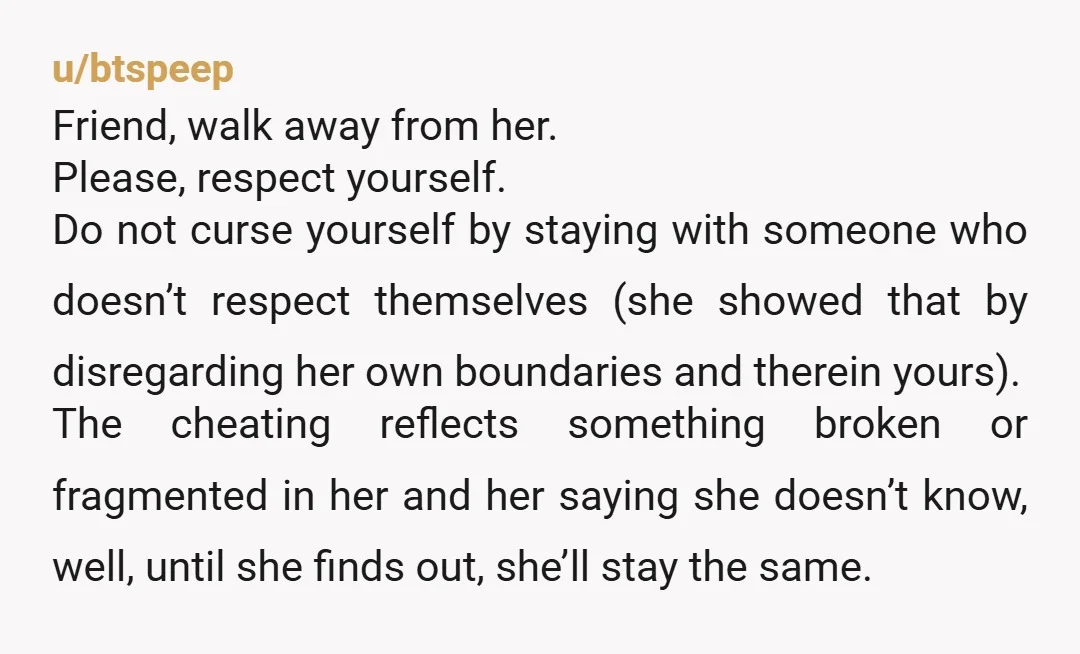 u/Glittering_Swan4911 Cancer is hard to deal with and she’s just selfish doing this to you while you’re at your lowest. You’ll never trust her again. If someone says they don’t...