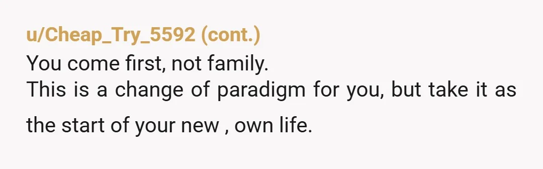u/Dawnitt NTA for what your family has done to you in the past. But YTA for not becoming responsible and accountable. My mom is also a narcissist that never allowed...
