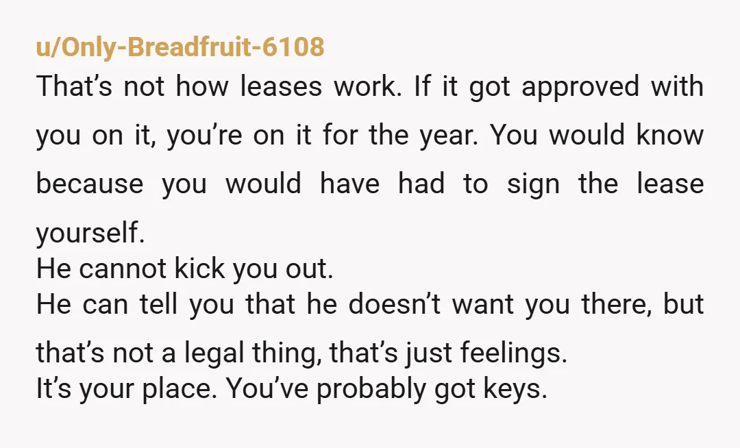 u/Consistent-Ad3191
I think you're underreacting he's been using you for years I would tell the landlord the situation