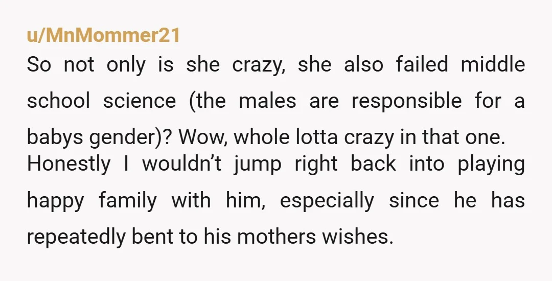 u/Any_Assumption_2023 Here is the problem: what if you stay with him and have another child and its a girl?? Even if hes no contact/ low contact, what do you net...