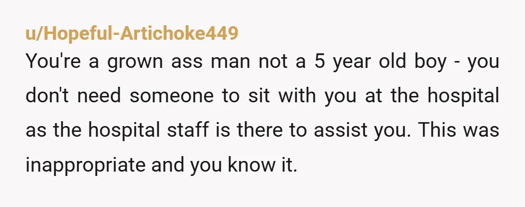 u/slimylobsters I think YTA what were your injuries? Your co worker answering your gfs call is super inappropriate and while you told the co worker to go home you never...