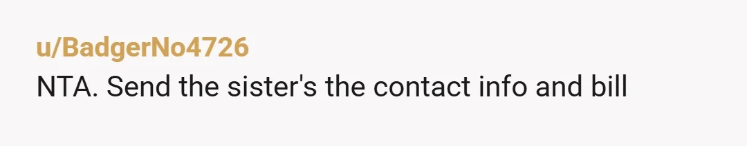 u/virtualghost123 You know you're NTA. Tell those Poison Posse they can take the cost off the 25k they owe you. Question: how did they take 25k? It blows my mind...