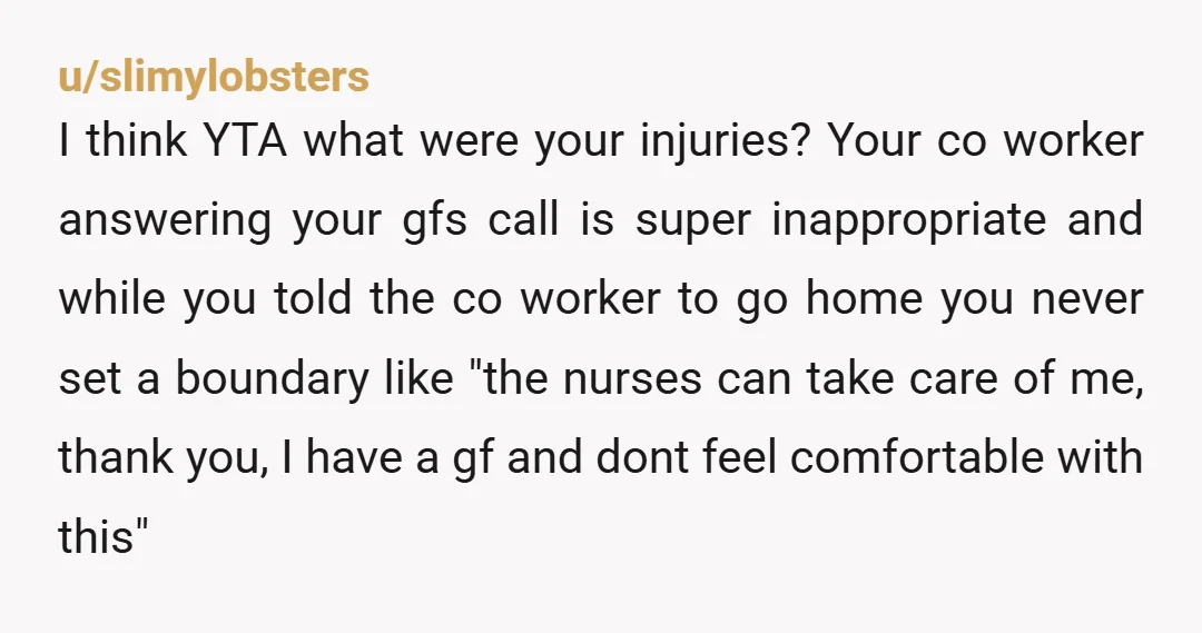 u/orangentle- YTA. I have coworkers who have been in accidents, surgeries etc. It’s normal to visit once maybe, or just send flowers or a get well card. It is NOT...