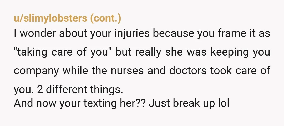 u/CrazyOldBag Looks like you’re screwed, dude. You let coworker get too close, and your girlfriend is rightfully upset. However, you put the nail in the coffin with the remark that...
