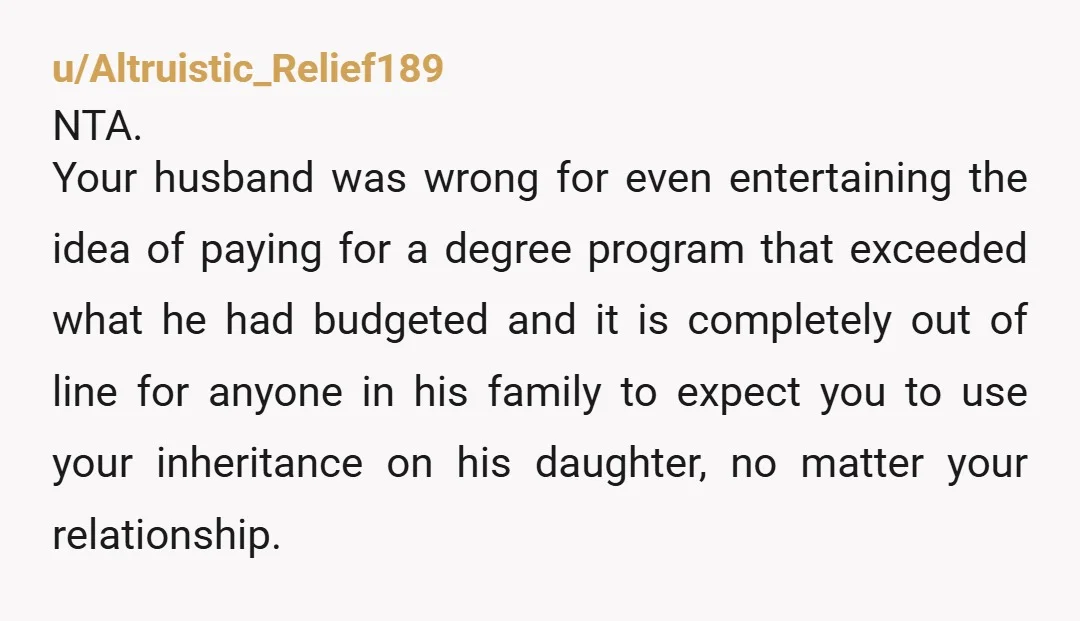 u/kurokomainu NTA Your husband and his daughter can't have it both ways at once. Your current stance is in line with what your relationship has been all along. Your husband...