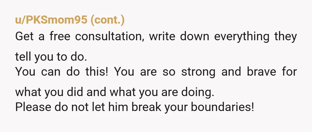 u/ExcellentCold7354 Nope. Get the divorce, PUT HIM ON CHILD SUPPORT, and only if you love him... not for financial reasons, not in order to avoid being a single mom, but...