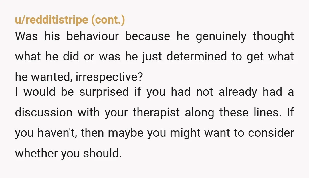 u/Gothgal471 Man f him. Your dad clearly was unable to cope with losing his first spouse because he wanted a larger family so he tried just completely restarting and cutting...