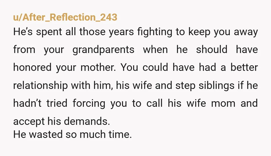 u/NoSummer1345 He only wants a relationship with you on his terms. Not once has he treated your feelings as important and valid. I know you love him but you will...