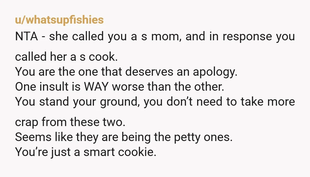 u/BluBeams NTA. "I'm not taking parenting advice from a woman that willingly and knowingly slept with my husband while we were married. You weren't too concerned about my kids then....
