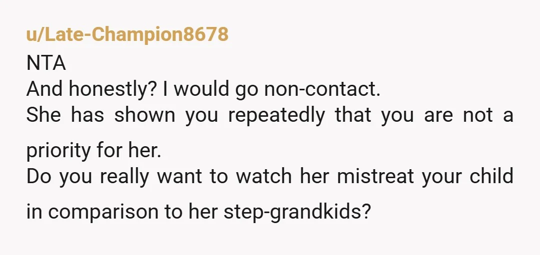 u/Both-Enthusiasm708
NTA Just make sure you get all of your stuff back. Also, there is a large side of me that would say don't tell your mom your pregnant.