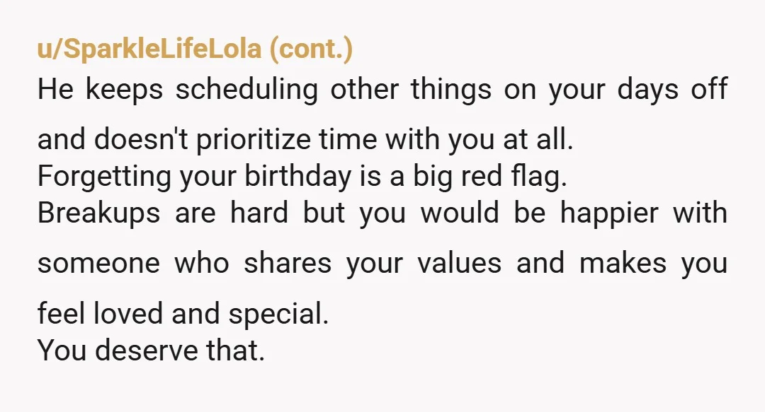 u/HistoricalFudge3186 NTA Ok, maybe YTA to yourself for putting up with this. Doesn't sound like your boyfriend wants a relationship. He's still at a point where he wants to have...