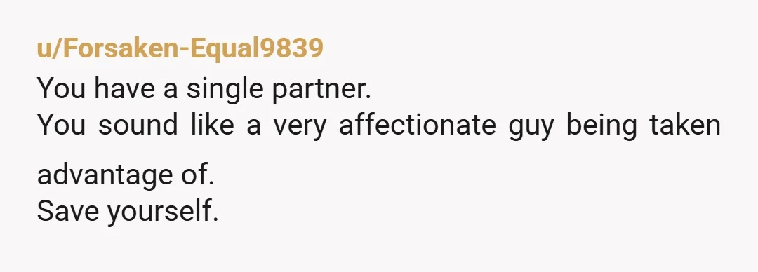 u/shangri-laschild Polyamory under duress never works. On top of that, he isn’t even actually doing polyamory or at least he isn’t doing it ethically. I’m not sure what exactly he...