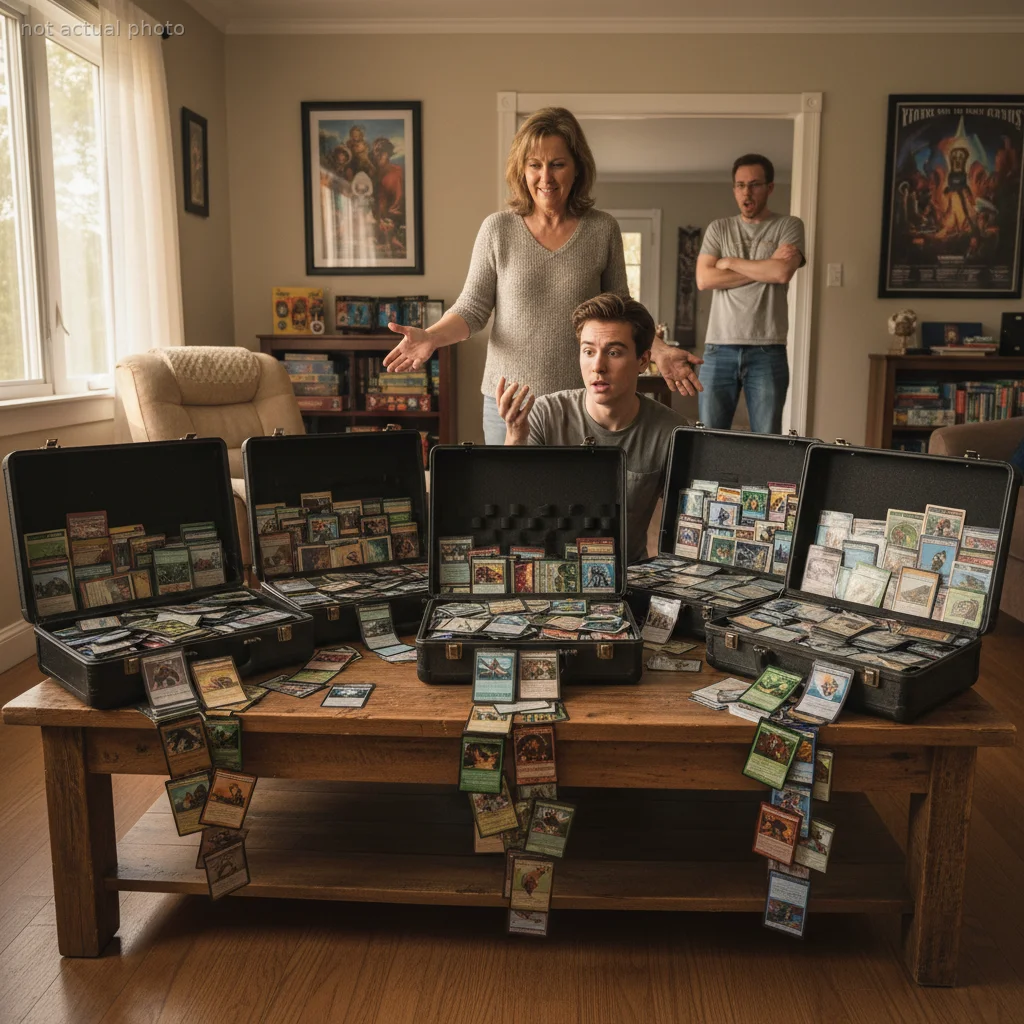 This Coworker Secretly Gave Away Her Husband's Prized Card Collection, Now the Truth Is Out