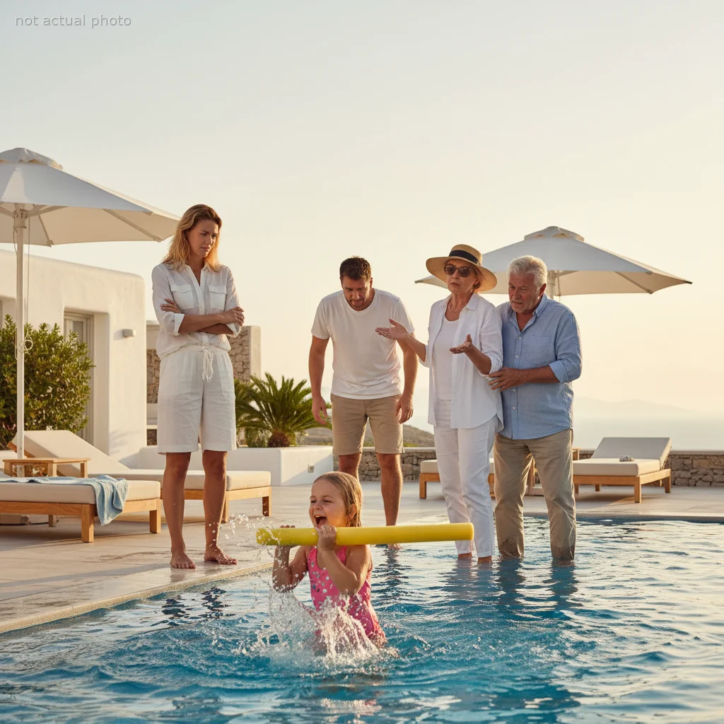 AITA For Letting My Daughter 'Hoot' At The Pool After My In-Laws Demanded An 'Inside Voice'?
