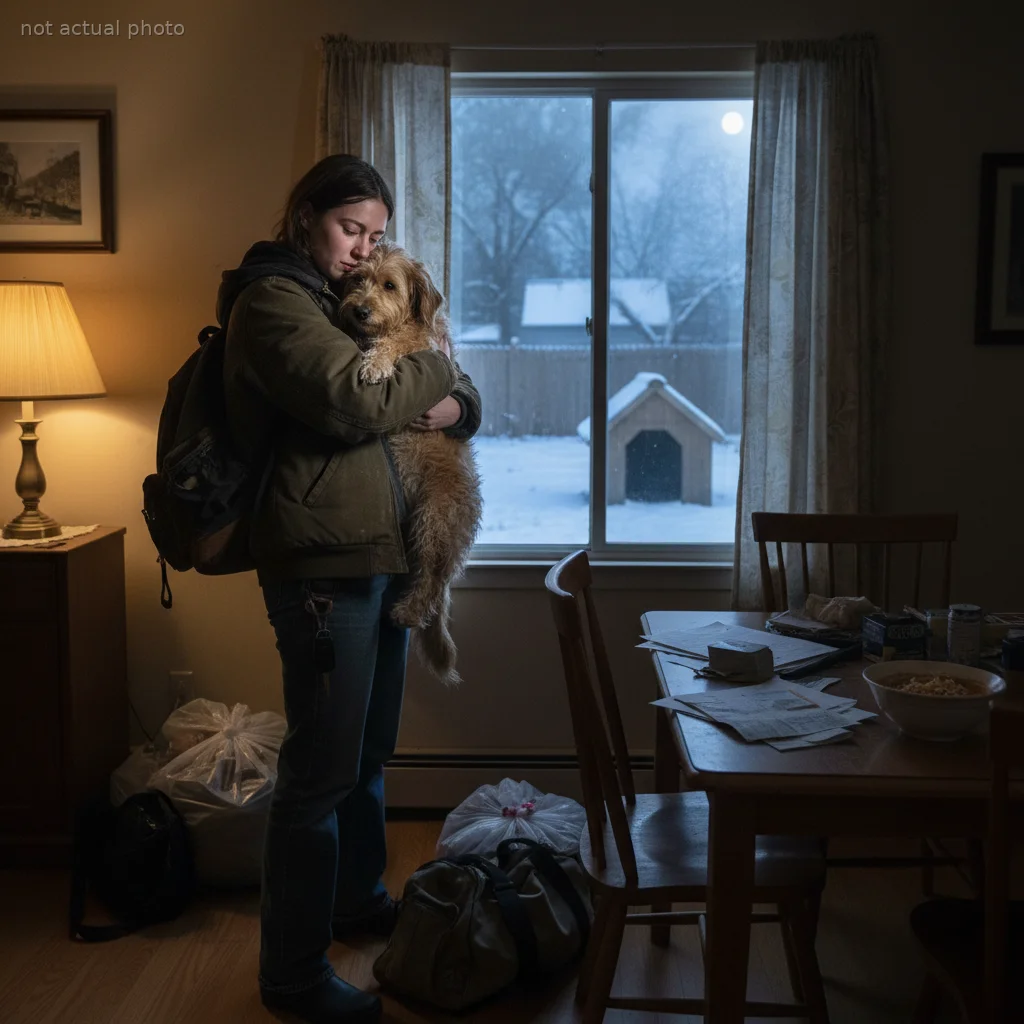 Young Woman Plans Secret Midnight Escape Across the Country After Her Father Locks Her Dog Outside in the Freezing Cold