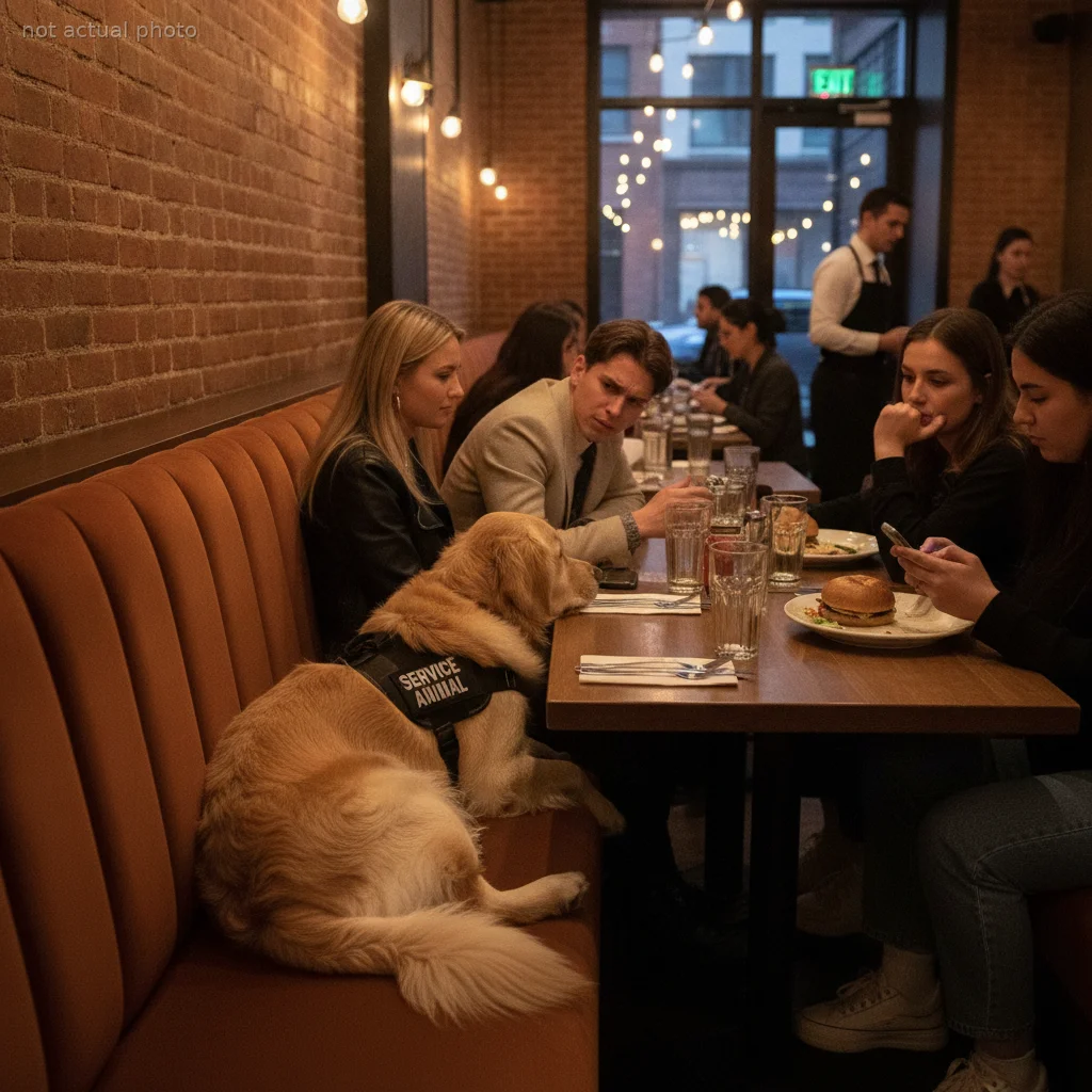 Diner Walks Out After Neighbor Refuses to Move 'Service Dog' Off Shared Restaurant Bench