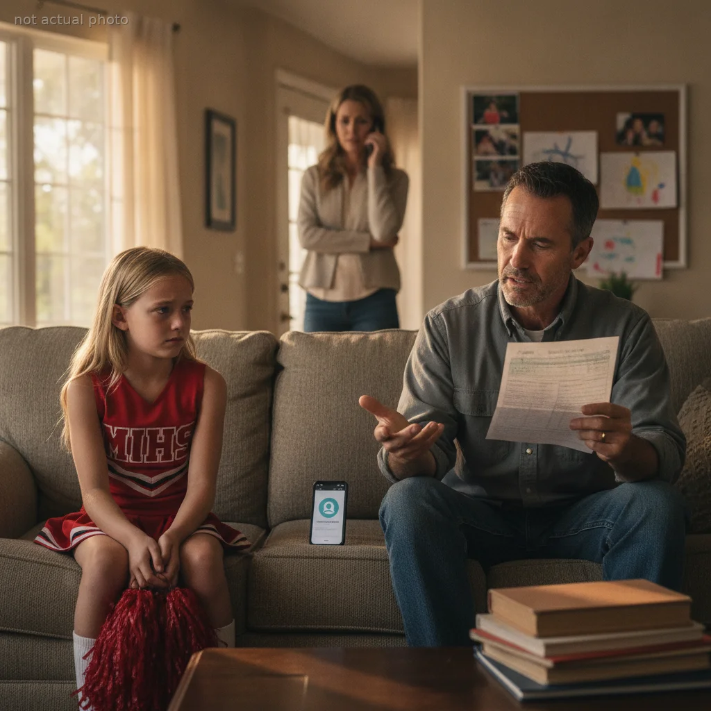 Dad Bans Daughter From Cheerleading After She Fails Two Classes, Triggering A Co-Parenting Feud Over Blocked Numbers