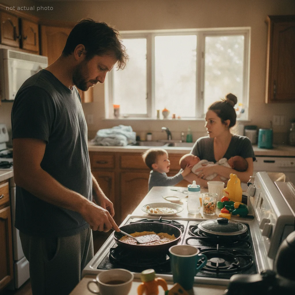 Husband Asks Postpartum Wife For A 10-Minute Breather, Sparking An Omelette Cold War