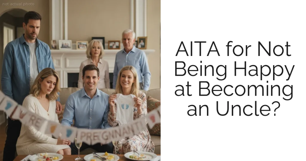AITA for Not Being Happy at Becoming an Uncle?