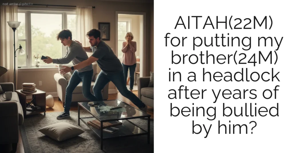 AITAH(22M) for putting my brother(24M) in a headlock after years of being bullied by him?