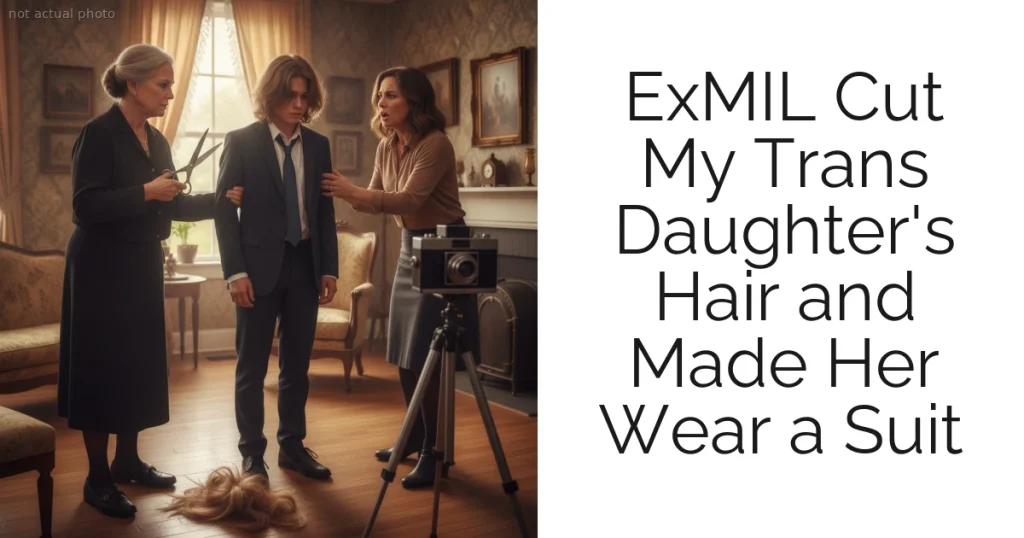 ExMIL Cut My Trans Daughter's Hair and Made Her Wear a Suit