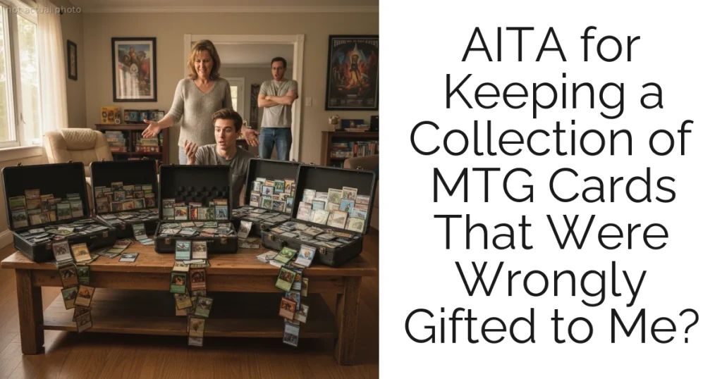 AITA for Keeping a Collection of MTG Cards That Were Wrongly Gifted to Me?