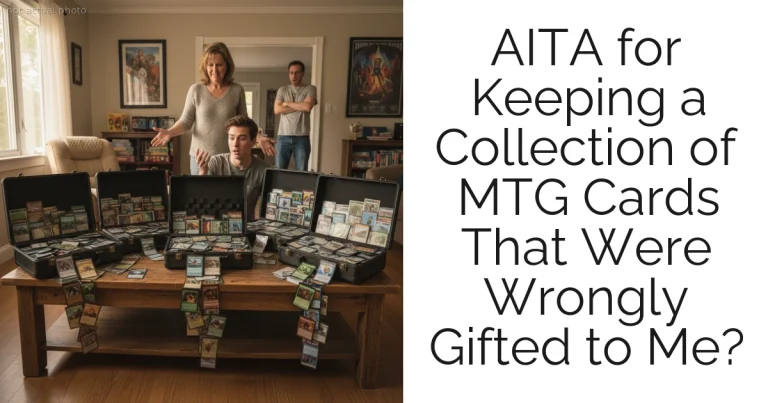 AITA for Keeping a Collection of MTG Cards That Were Wrongly Gifted to Me?