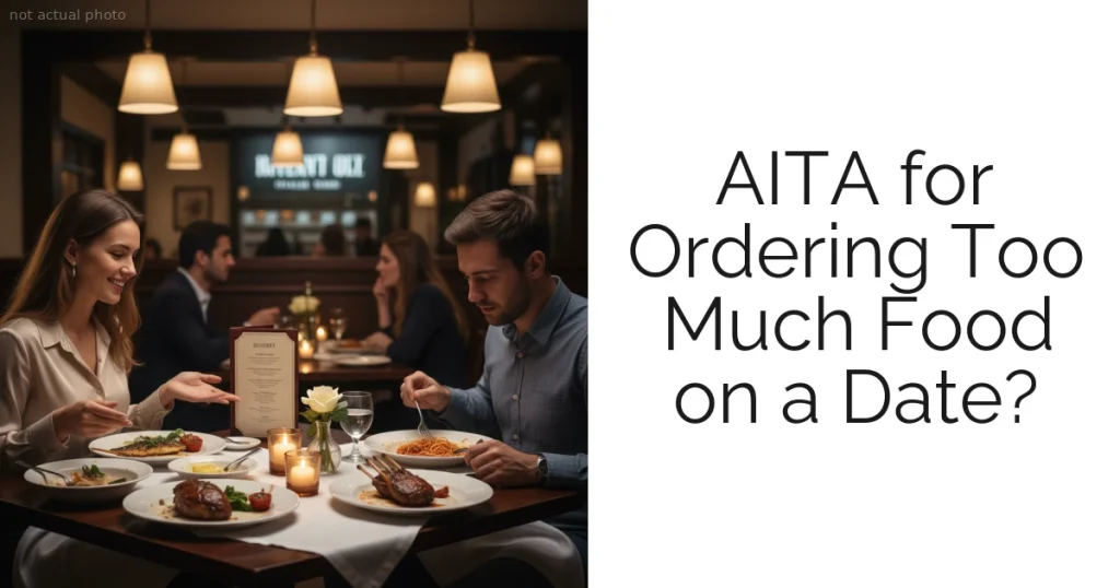 AITA for Ordering Too Much Food on a Date?