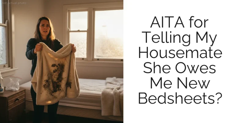 AITA for Telling My Housemate She Owes Me New Bedsheets?