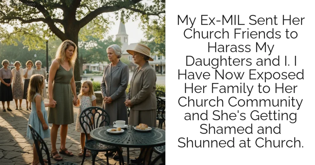 My Ex-MIL Sent Her Church Friends to Harass My Daughters and I. I Have Now Exposed Her Family to Her Church Community and She's Getting Shamed and Shunned at Church.
