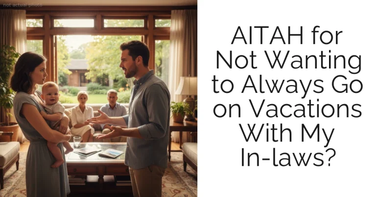 AITAH for Not Wanting to Always Go on Vacations With My In-laws?