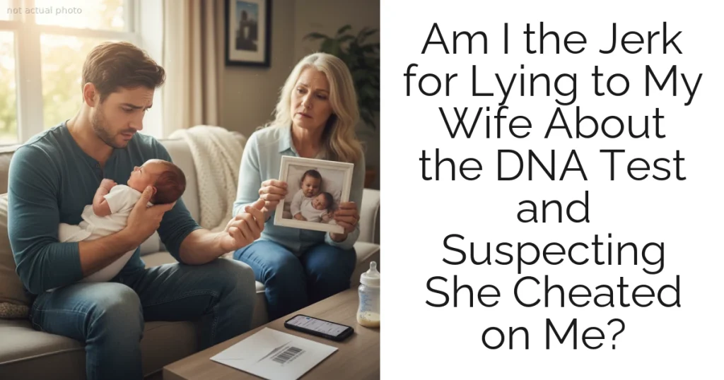 Am I the Jerk for Lying to My Wife About the DNA Test and Suspecting She Cheated on Me?