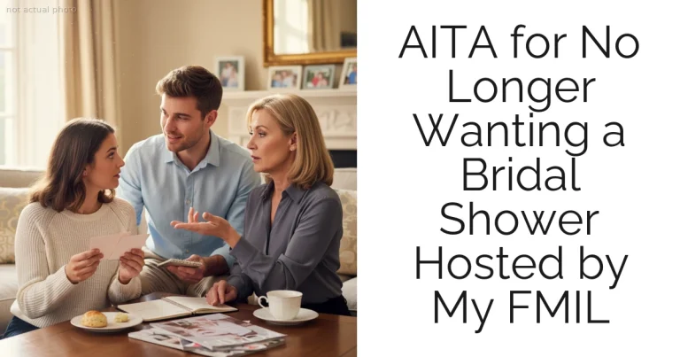 AITA for No Longer Wanting a Bridal Shower Hosted by My FMIL