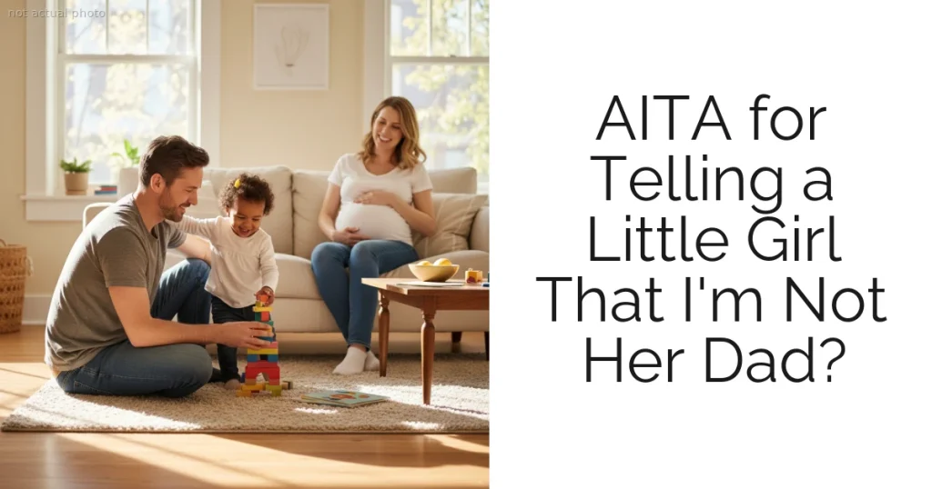 AITA for Telling a Little Girl That I'm Not Her Dad?