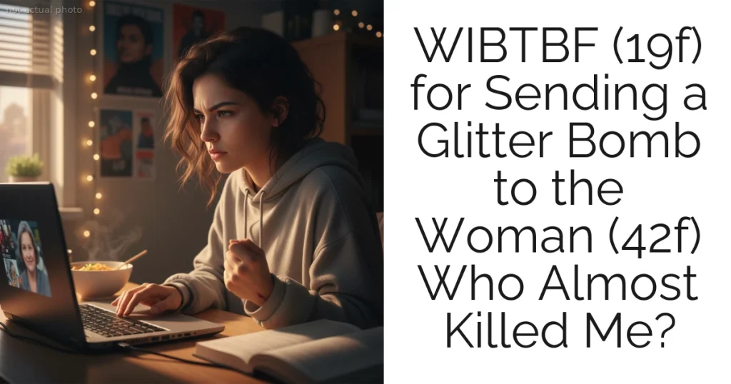 WIBTBF (19f) for Sending a Glitter Bomb to the Woman (42f) Who Almost Killed Me?