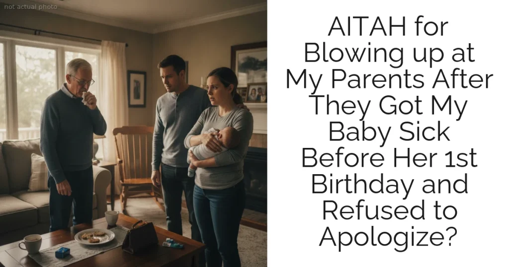 AITAH for Blowing up at My Parents After They Got My Baby Sick Before Her 1st Birthday and Refused to Apologize?
