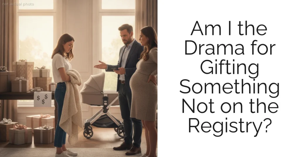 Am I the Drama for Gifting Something Not on the Registry?