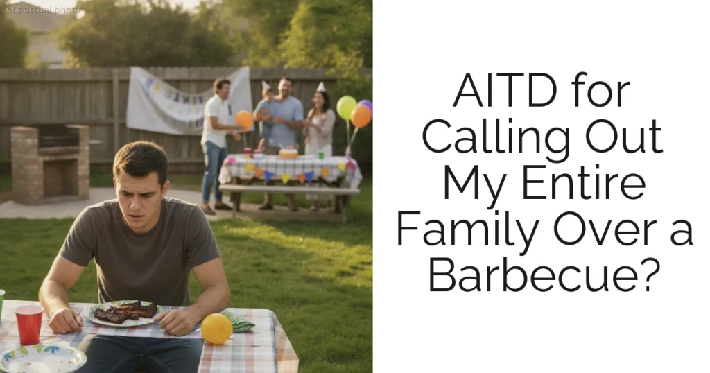 AITD for Calling Out My Entire Family Over a Barbecue?