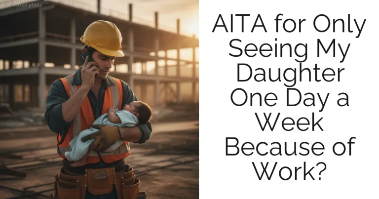 AITA for Only Seeing My Daughter One Day a Week Because of Work?