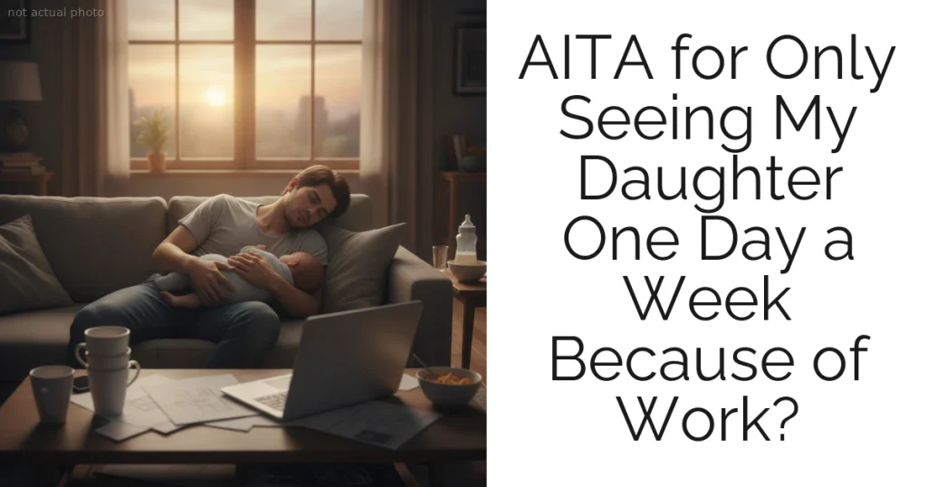 AITA for Only Seeing My Daughter One Day a Week Because of Work?