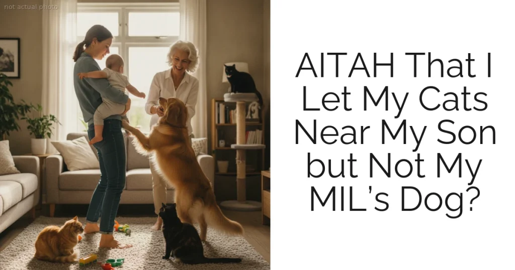 AITAH That I Let My Cats Near My Son but Not My MIL’s Dog?
