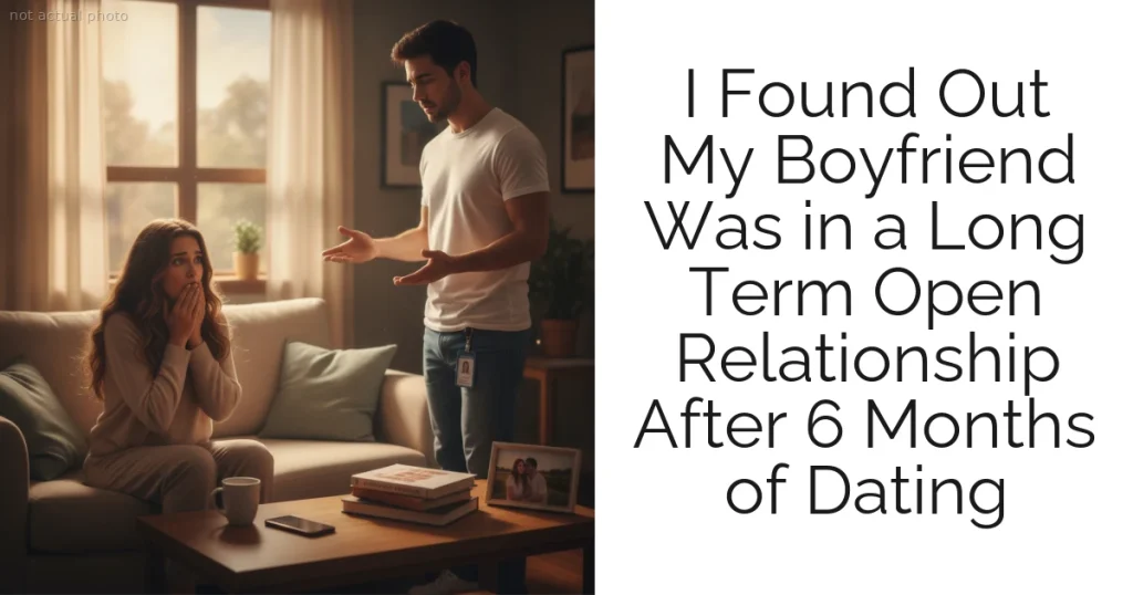 I Found Out My Boyfriend Was in a Long Term Open Relationship After 6 Months of Dating