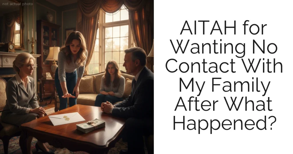 AITAH for Wanting No Contact With My Family After What Happened?