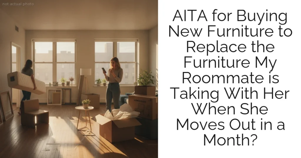 AITA for Buying New Furniture to Replace the Furniture My Roommate is Taking With Her When She Moves Out in a Month?