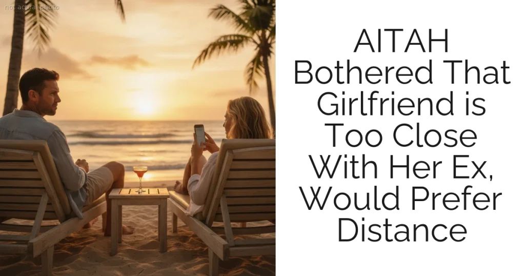 AITAH Bothered That Girlfriend is Too Close With Her Ex, Would Prefer Distance