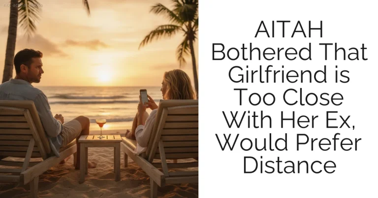 AITAH Bothered That Girlfriend is Too Close With Her Ex, Would Prefer Distance