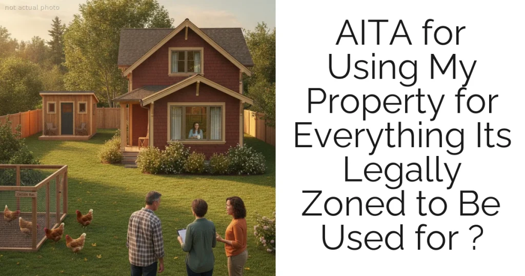 AITA for Using My Property for Everything Its Legally Zoned to Be Used for ?