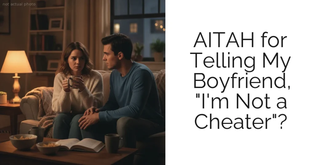 AITAH for Telling My Boyfriend, "I'm Not a Cheater"?