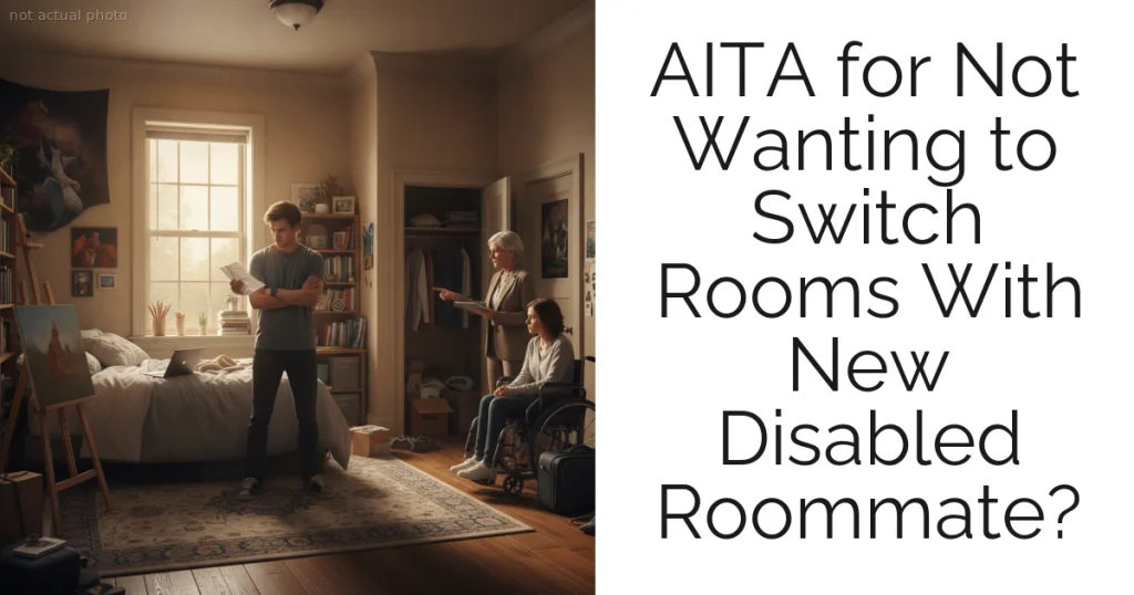 AITA for Not Wanting to Switch Rooms With New Disabled Roommate?